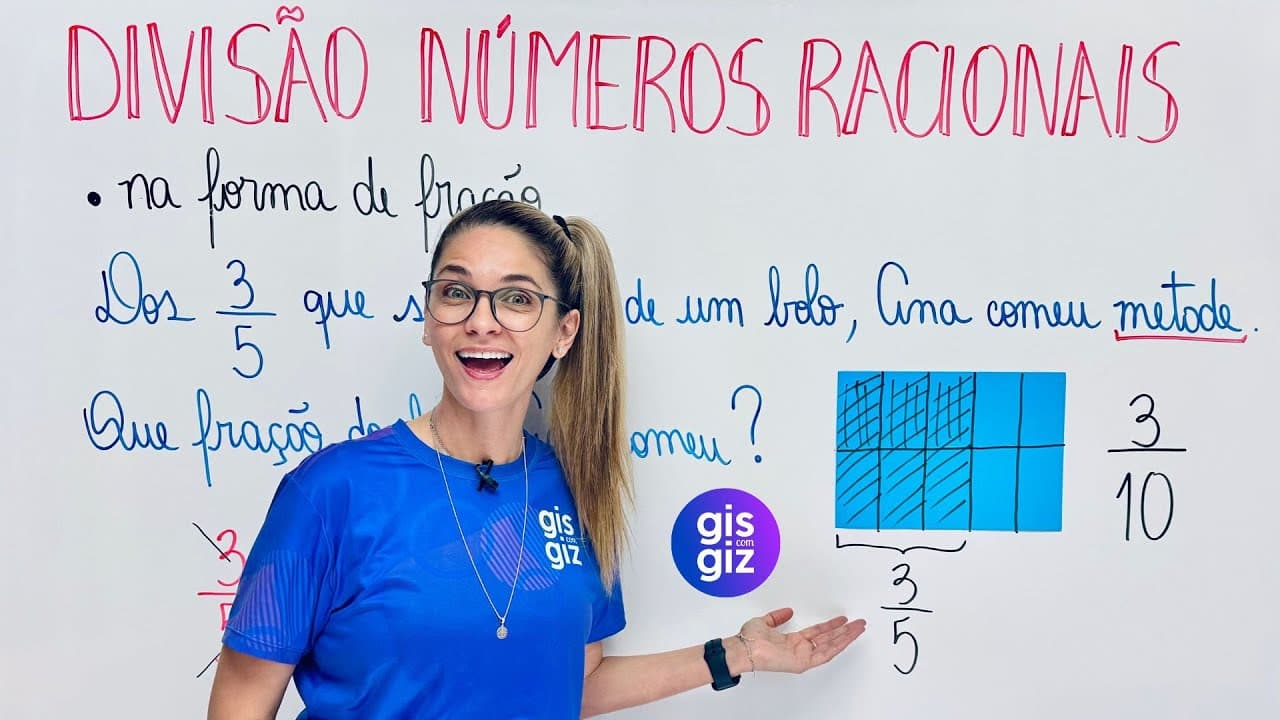 Thumbnail: DIVISÃO DE NÚMEROS RACIONAIS NA FORMA GEOMÉTRICA