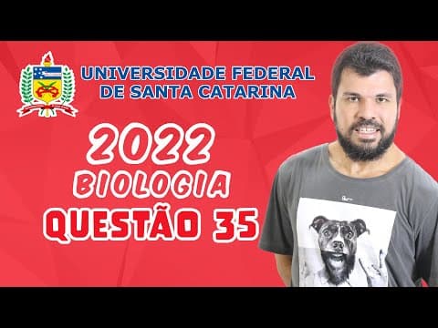 Thumbnail da aula: UFSC 2022 - Questão 35 - Organismos eucariontes e procariontes apresentam semelhanças e diferenças