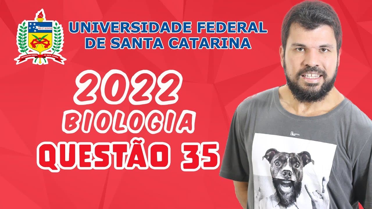 Thumbnail: UFSC 2022 - Questão 35 - Organismos eucariontes e procariontes apresentam semelhanças e diferenças
