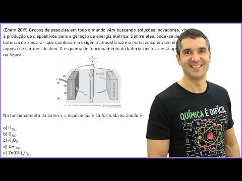 Thumbnail da aula: QUÍMICA ENEM 2019! "Grupos de pesquisa em todo o mundo vêm buscando soluções inovadoras..."