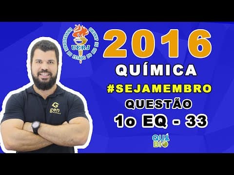 Thumbnail da aula: UERJ 2016 - 1o EQ - Questão 33 - Cosméticos de uso corporal quando constituídos por duas fases líqui