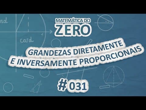 Thumbnail da aula: Matemática do Zero | Grandezas diretamente e inversamente proporcionais - Brasil Escola