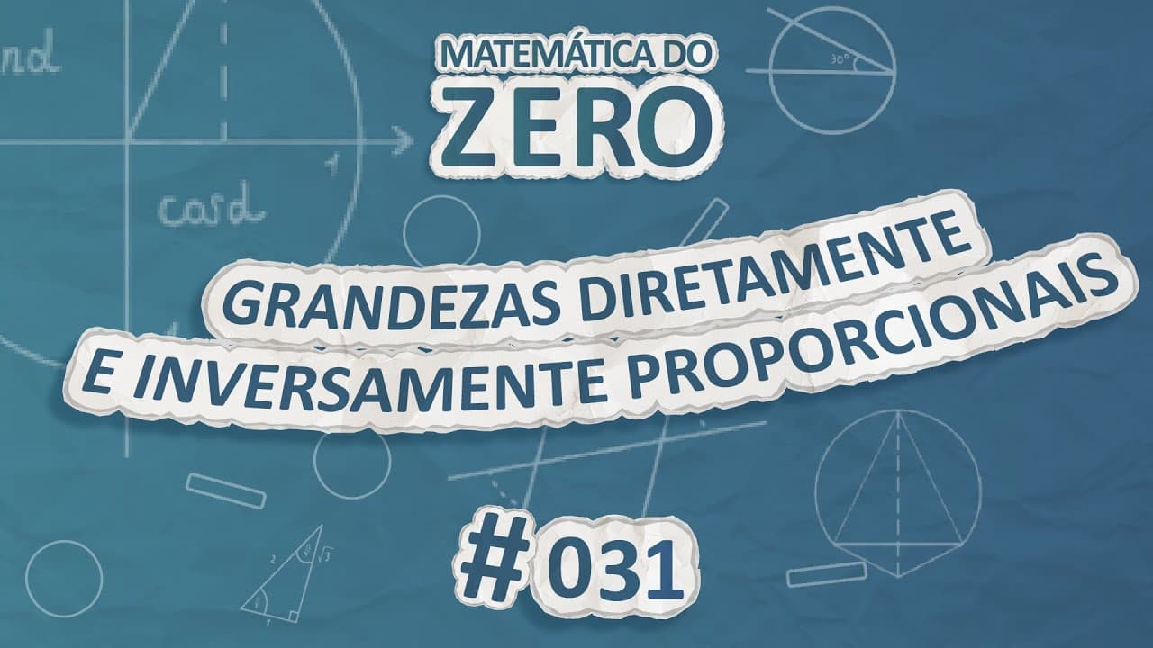 Thumbnail: Matemática do Zero | Grandezas diretamente e inversamente proporcionais - Brasil Escola