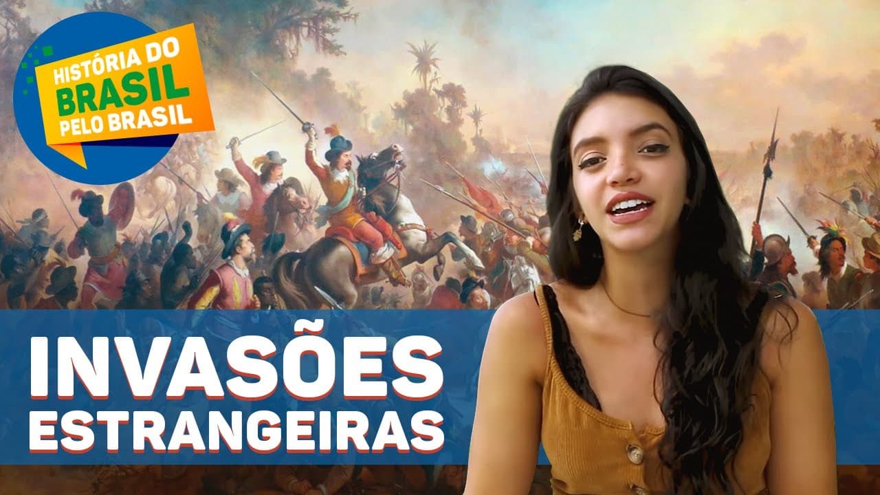 Thumbnail: INVASÕES ESTRANGEIRAS E REVOLTAS COLONIAIS - HISTÓRIA DO BRASIL PELO BRASIL EP.4 (Débora Aladim)