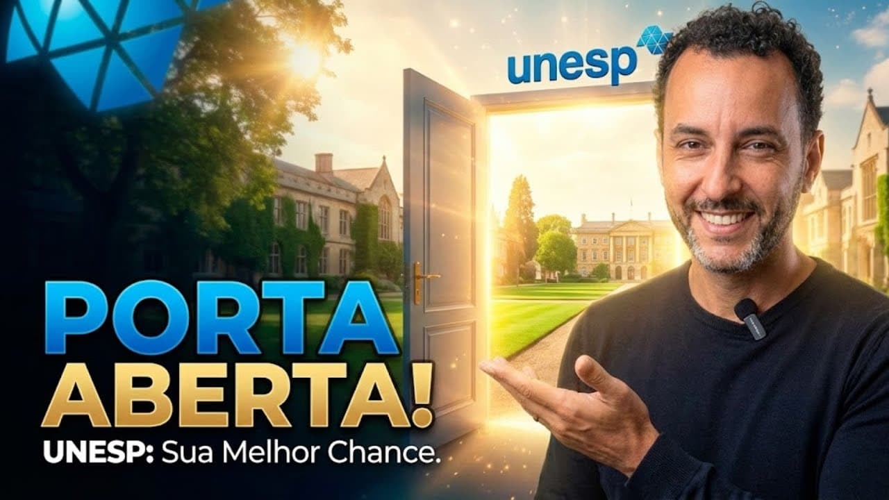 Thumbnail: O Guia DEFINITIVO da UNESP 2027: Estratégias para Garantir Sua Vaga (Revelado!)