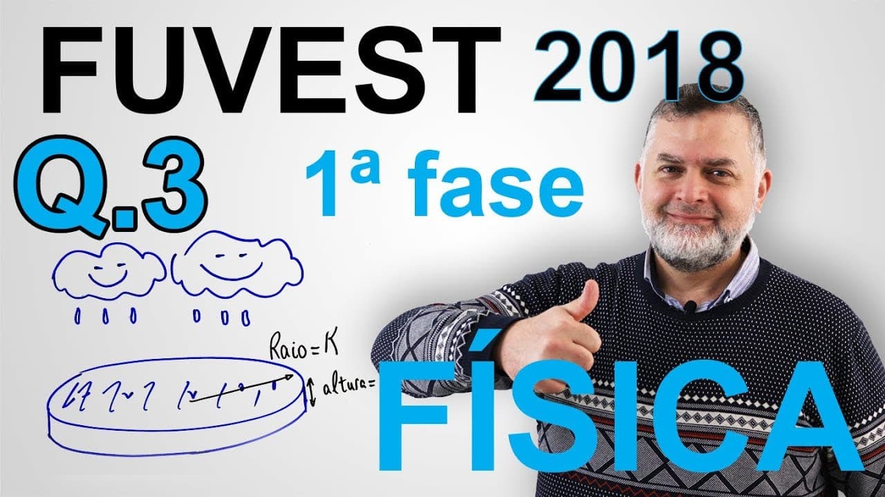 Thumbnail: FUVEST 2018 1ª fase FÍSICA Q 3