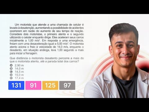 Thumbnail da aula: ENEM 2023 — Uma concessionária é responsável por um trecho de 480 quilômetros de uma rodovia.