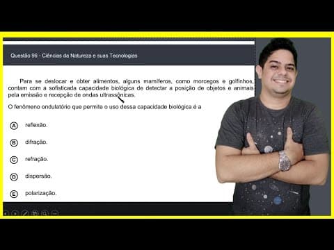 Thumbnail da aula: ENEM 2020 (DIGITAL) Questão 96. Para se deslocar e obter alimentos, alguns mamíferos...
