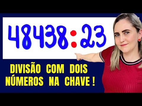 Thumbnail da aula: PASSO A PASSO PARA RESOLVER DIVISÃO COM DOIS NÚMEROS !! Matemática básica todo dia.📚🚀