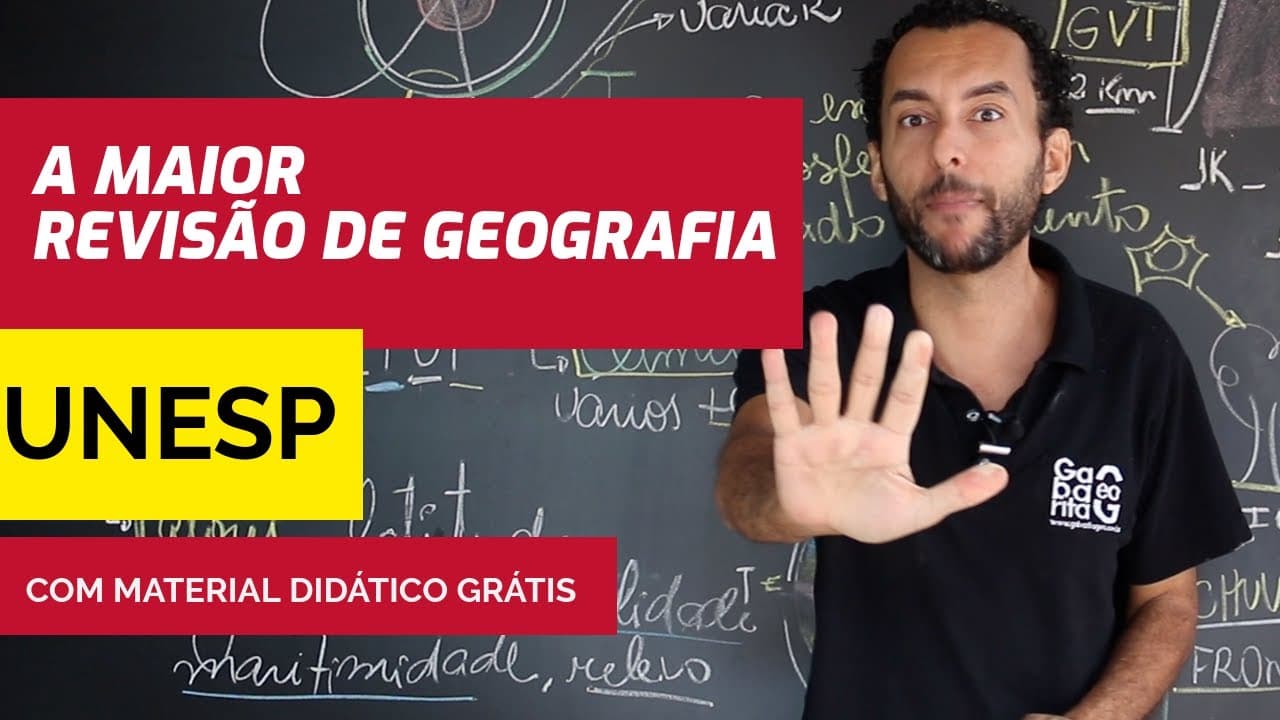 Thumbnail: VESTIBULAR UNESP  Você está preparado? Revisão de Geografia