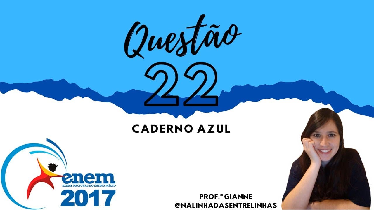 Thumbnail: Questão 22 ENEM 2017 - LINGUAGENS - Prof.ª Gianne - Resolução