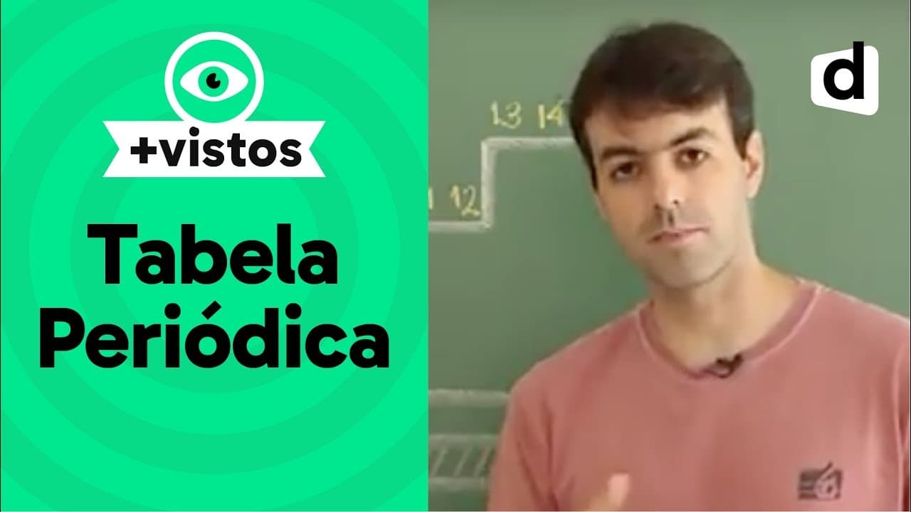 Thumbnail: TABELA PERIÓDICA: DEFINIÇÃO, NÚMEROS E PERÍODOS | QUÍMICA | DESCOMPLICA