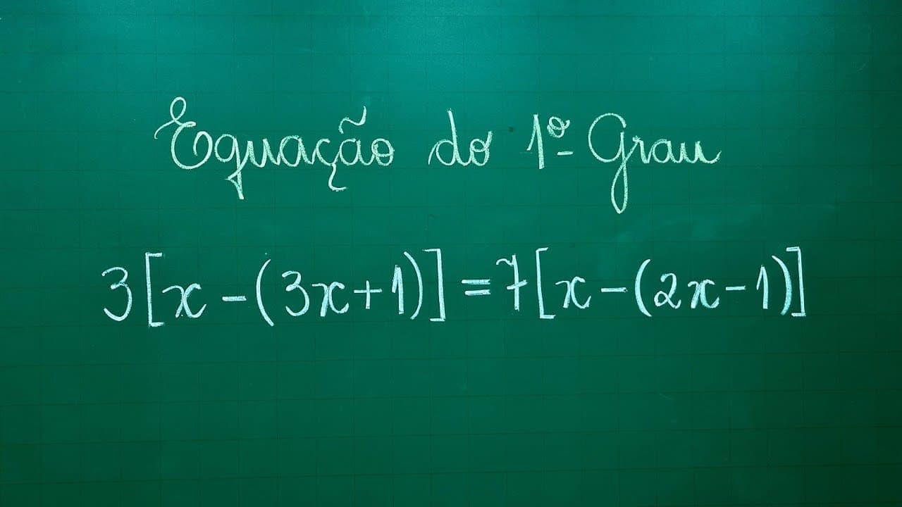 Thumbnail: EQUAÇÃO DO 1º GRAU COM PARÊNTESES E COLCHETES - Professora Angela Matemática