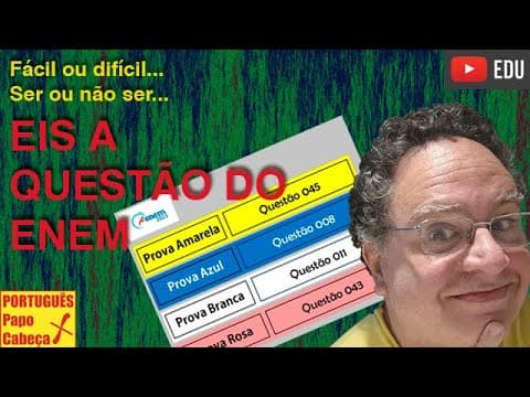 Thumbnail da aula: Questões do ENEM CXXX- Aula 590