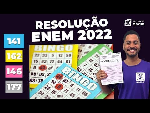 Thumbnail da aula: 🔘Questão 141 - Caderno Azul | Análise Combinatória | MATEMÁTICA ENEM 2022