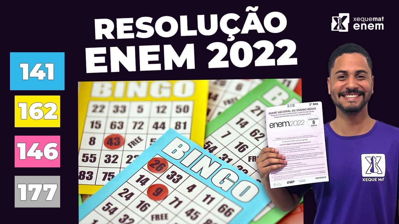 Thumbnail: 🔘Questão 141 - Caderno Azul | Análise Combinatória | MATEMÁTICA ENEM 2022