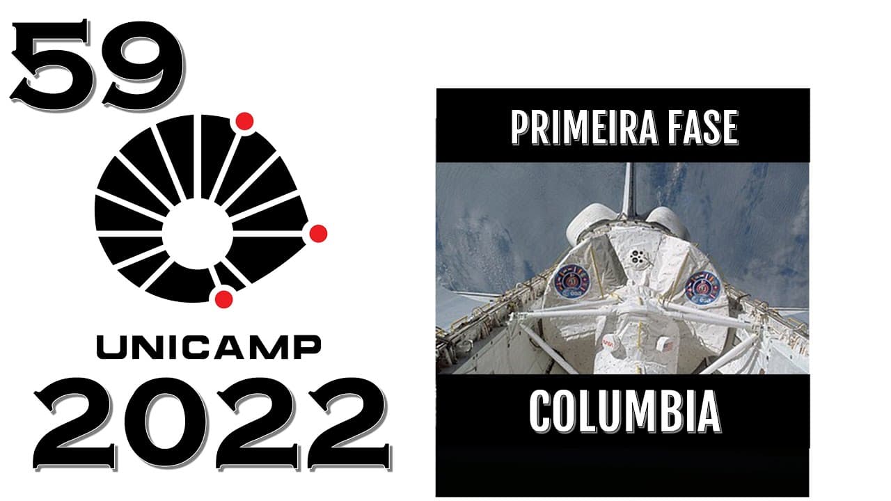 Thumbnail: (UNICAMP 2022) A órbita do Columbia era aproximadamente circular, e o módulo da aceleração