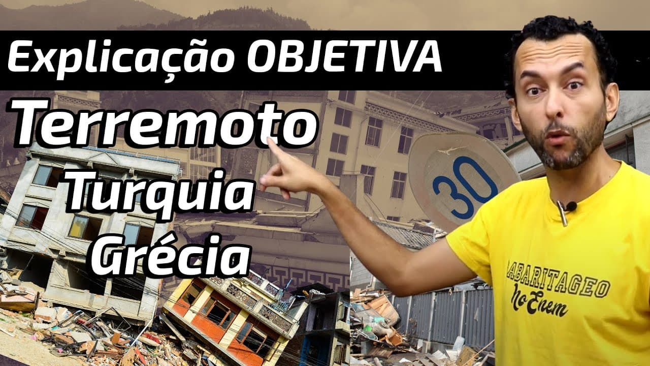 Thumbnail: ❌Entenda o TERREMOTO na Turquia e na Grécia |