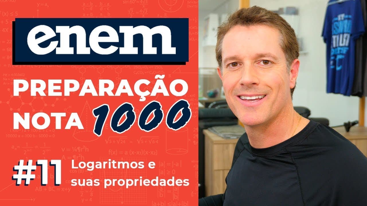 Thumbnail: ENEM: preparação nota 1000 ✅ Logaritmo e suas 3 propriedades