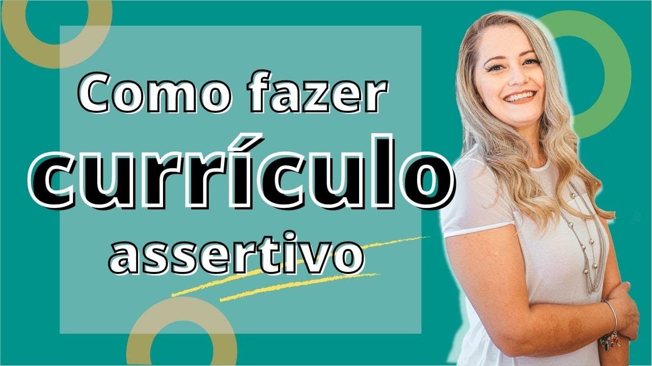 Thumbnail: Como fazer um Currículo assertivo, conciso e objetivo #01
