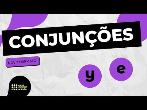 Thumbnail da aula: COMO ESTUDAR CONJUNÇÕES EM ESPANHOL | Espanhol para o Enem e o Encceja | Kadhiny Policarpo