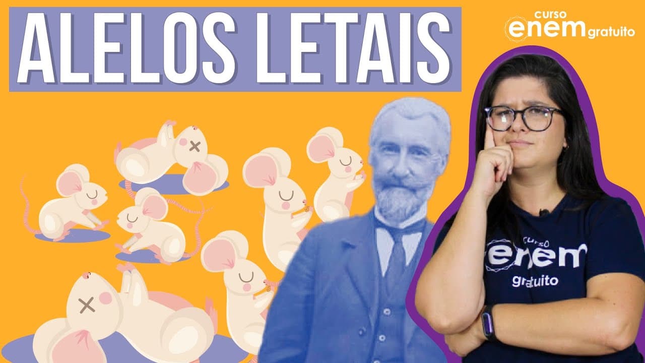 Thumbnail: ALELOS LETAIS: O QUE SÃO, EXEMPLOS NA ESPÉCIE HUMANA (GENÉTICA) | Resumo de Biologia para o Enem