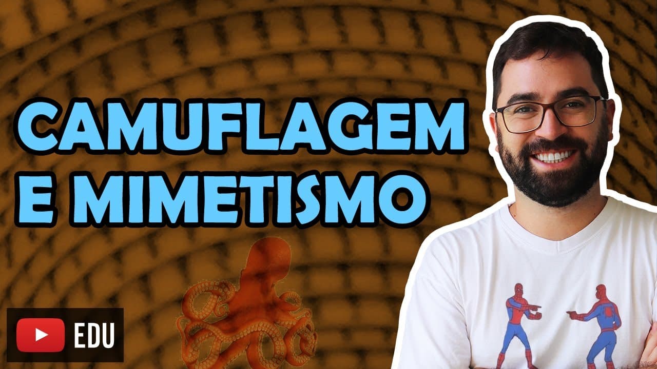 Thumbnail: Camuflagem e Mimetismo - Aula 06 - Módulo III: Evolução e Classificação dos Seres | Prof. Gui