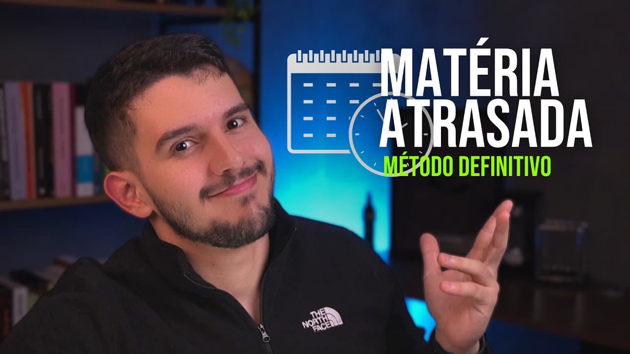 Thumbnail: Como RECUPERAR MATÉRIA ATRASADA (cálculo infalível)