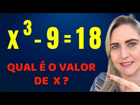 Thumbnail da aula: 😱😱COMO DESCOBRIR O VALOR DE X ?? Matemática básica todo dia.📚🚀
