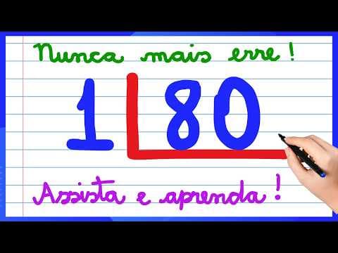 Thumbnail da aula: NUNCA MAIS ERRE DIVISÃO! APRENDA COMO FAZER DIVISÃO!