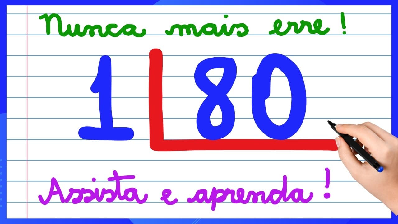 Thumbnail: NUNCA MAIS ERRE DIVISÃO! APRENDA COMO FAZER DIVISÃO!
