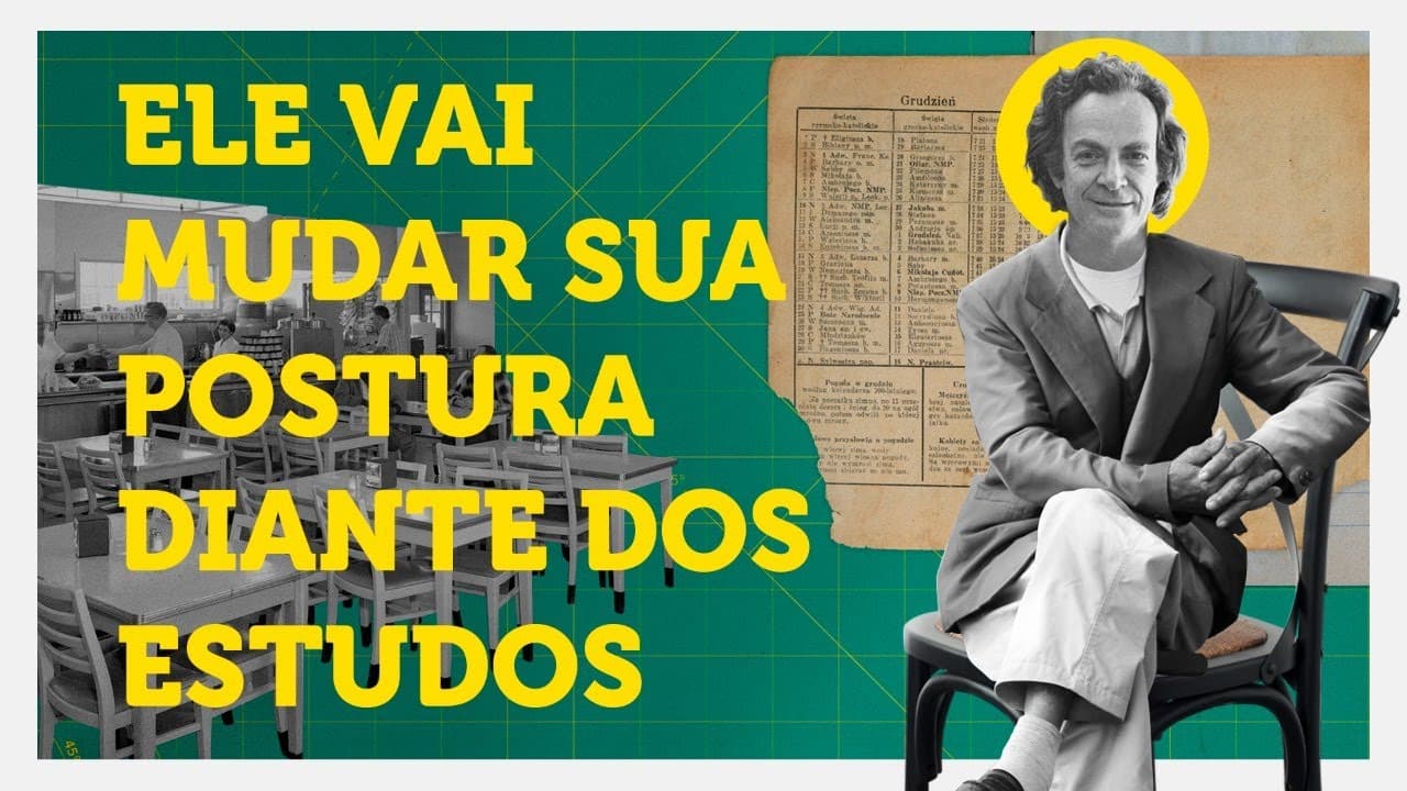 Thumbnail: Feynman sobre o MELHOR método de ESTUDOS!