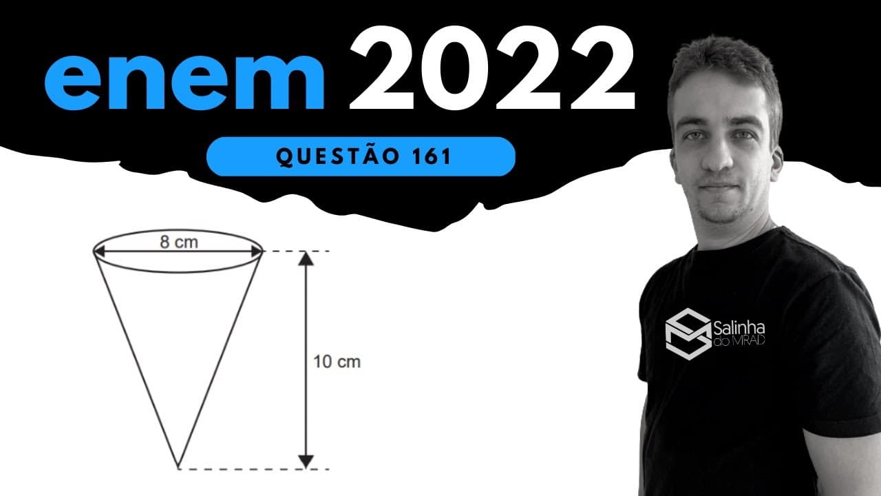 Thumbnail: ENEM 2022 - QUESTÃO 161 - GEOMETRIA - Uma empresa produz e vende um tipo de chocolate, maciço
