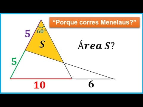 Thumbnail da aula: 💟 Linda aplicação de Menelaus - E claro que não pode faltar a piada clássica! #45💟