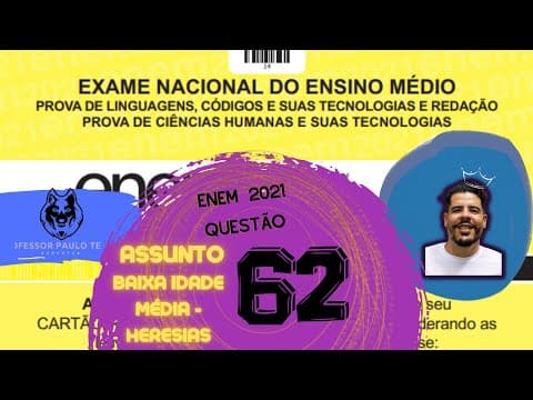 Thumbnail da aula: Resolução Enem 2021 - Humanas Questão 62