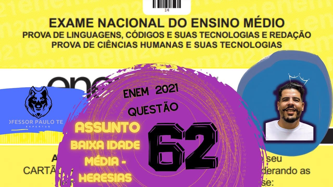 Thumbnail: Resolução Enem 2021 - Humanas Questão 62