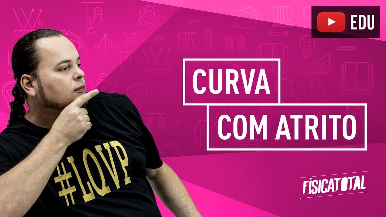 Thumbnail: Resultante Centrípeta | curva plana com atrito | ENEM e vestibulares