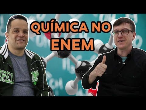 Thumbnail da aula: O que mais cai no ENEM em QUÍMICA? - Prof Marcelo Boaro e Prof Anderson Dino.