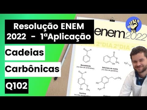 Thumbnail da aula: ✏️ENEM 2022 | De modo geral, a palavra “aromático” invoca associações agradáveis, como cheiro de