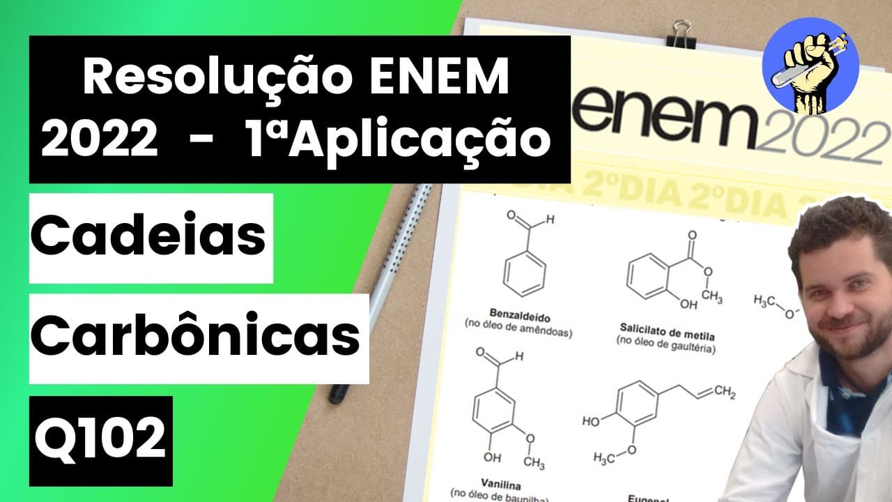 Thumbnail: ✏️ENEM 2022 | De modo geral, a palavra “aromático” invoca associações agradáveis, como cheiro de