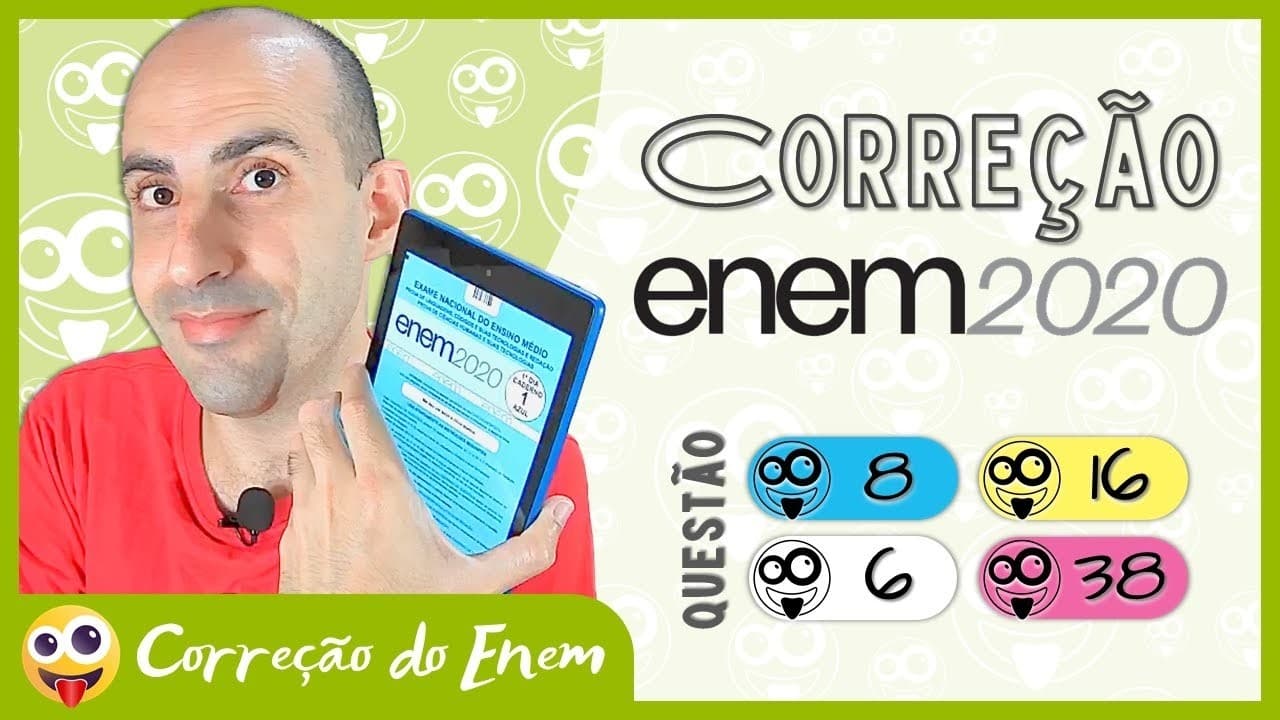 Thumbnail: [CORREÇÃO DO ENEM] Questão 8 - Enem 2020 impresso - Prova azul ▷ Slam do corpo