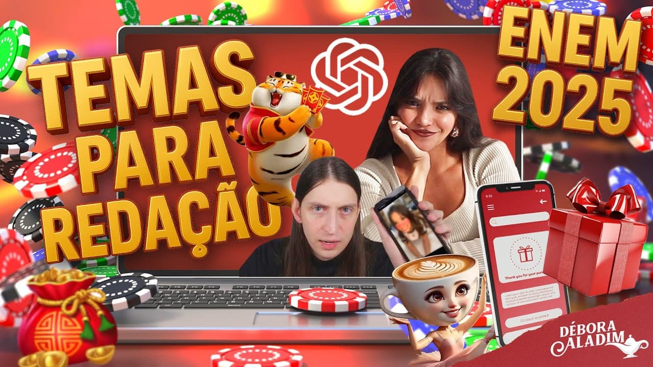 Thumbnail: MINHA APOSTA DE TEMA PARA A REDAÇÃO DO ENEM 2025! (Débora Aladim)