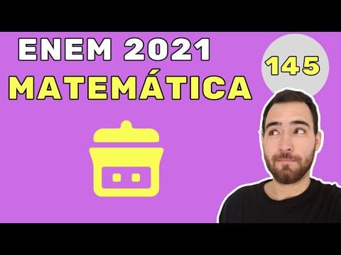 Thumbnail da aula: ENEM 2021 CADERNO CINZA QUESTÃO 145 | Reservatório | Um povoado com 100 habitantes esta passando