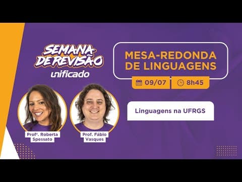 Thumbnail da aula: Semana de Revisão UFRGS | Mesa-Redonda de Linguagens