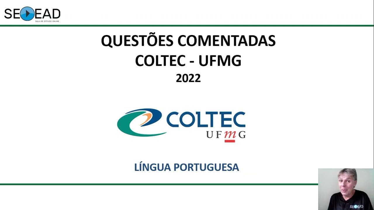Thumbnail: PORTUGUÊS   COLTEC  2022   QUESTÃO 02