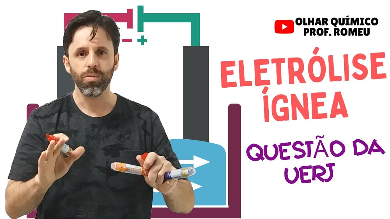 Thumbnail: UERJ - RESOLUÇÃO DA QUESTÃO SOBRE ELETRÓLISE ÍGNEA | OLHAR QUÍMICO | PROF. ROMEU