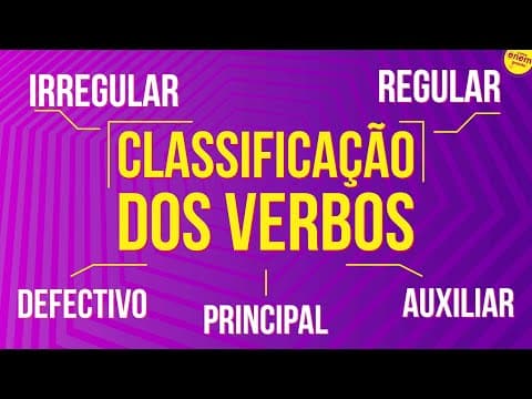 Thumbnail da aula: 5 TIPOS DE CLASSIFICAÇÃO DE VERBOS QUE VOCÊ PRECISA ESTUDAR | Resumo de Gramática para o Enem