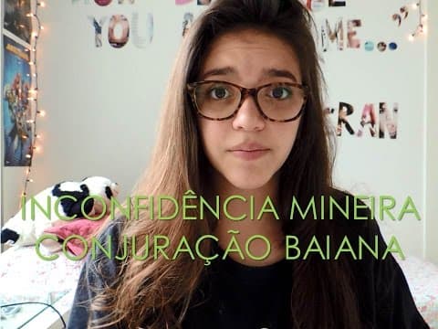 Thumbnail da aula: Resumo de História: Inconfidência Mineira e Conjuração Baiana (Débora Aladim)