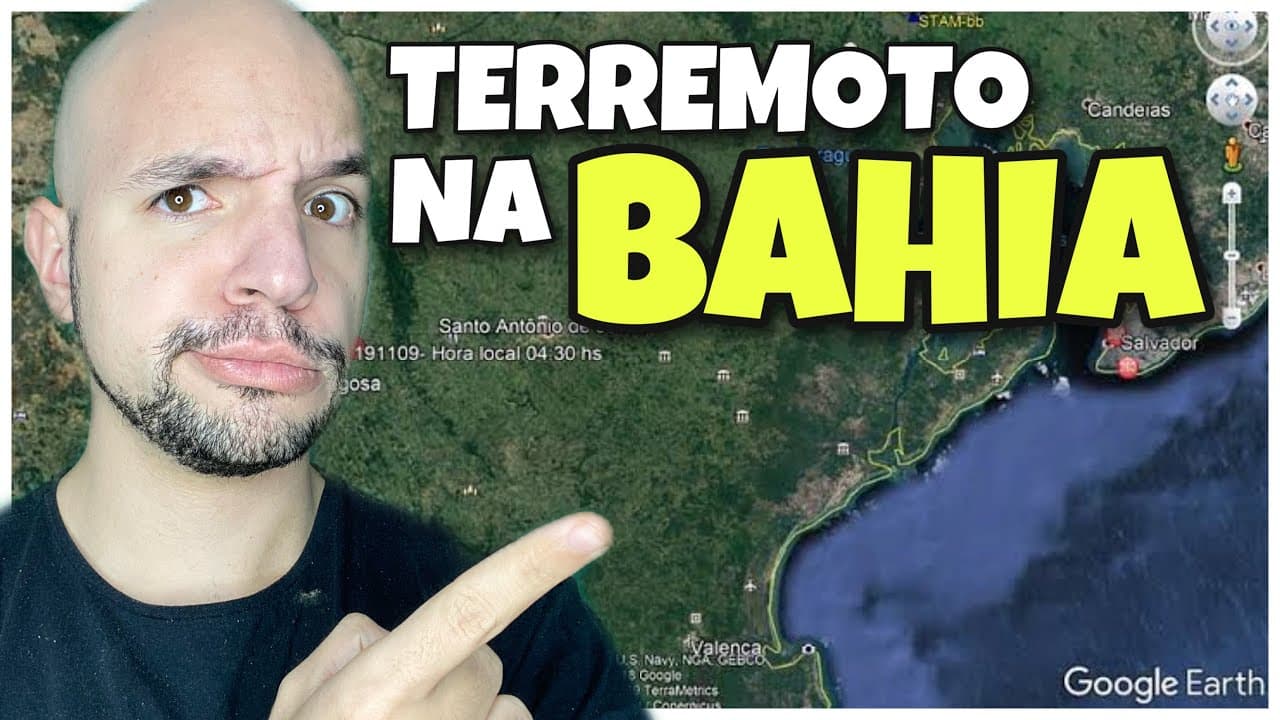 Thumbnail: Terremotos na Bahia! Ainda acontecerão outros? Entenda... | Ricardo Marcílio
