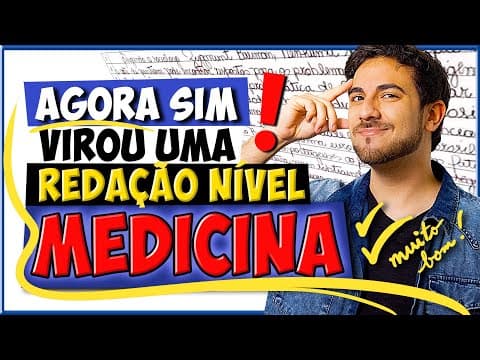 Thumbnail da aula: 🥈 DE 880 PARA... 980!!! 🏆 Correção DETALHADA de REDAÇÃO PARA MEDICINA